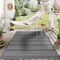 World Rug Gallery Bohemian Stripes Indoor/Outdoor Area Rug 5' x 7' Blue 418BLUE5X7 - alternate 1